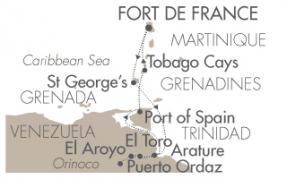 Fort de France Fort de France croisiere map