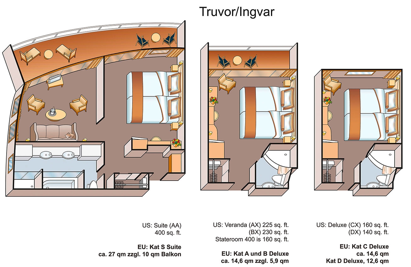 Leinen Los Kreuzfahrten_Cabins_Truvor-Ingvar Leinen Los Kreuzfahrten Cabins Truvor Ingvar