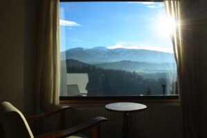 Blick vom Hotel RELOJ in die Andentäler