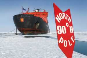 Nordpol mit Schild 1