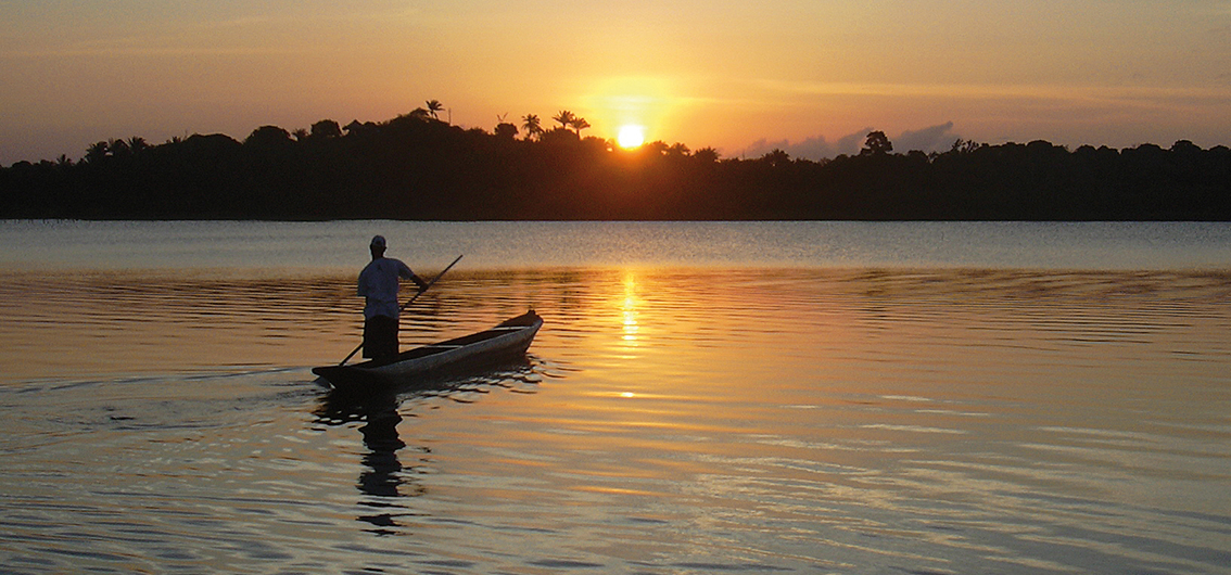 Abendstimmung auf dem Amazonas