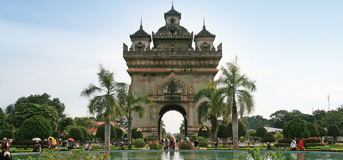 Arc de Triomphe in Vientiane, Laos