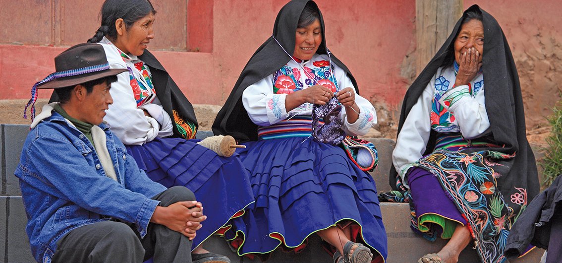 Traditionelle Kleidung in Peru