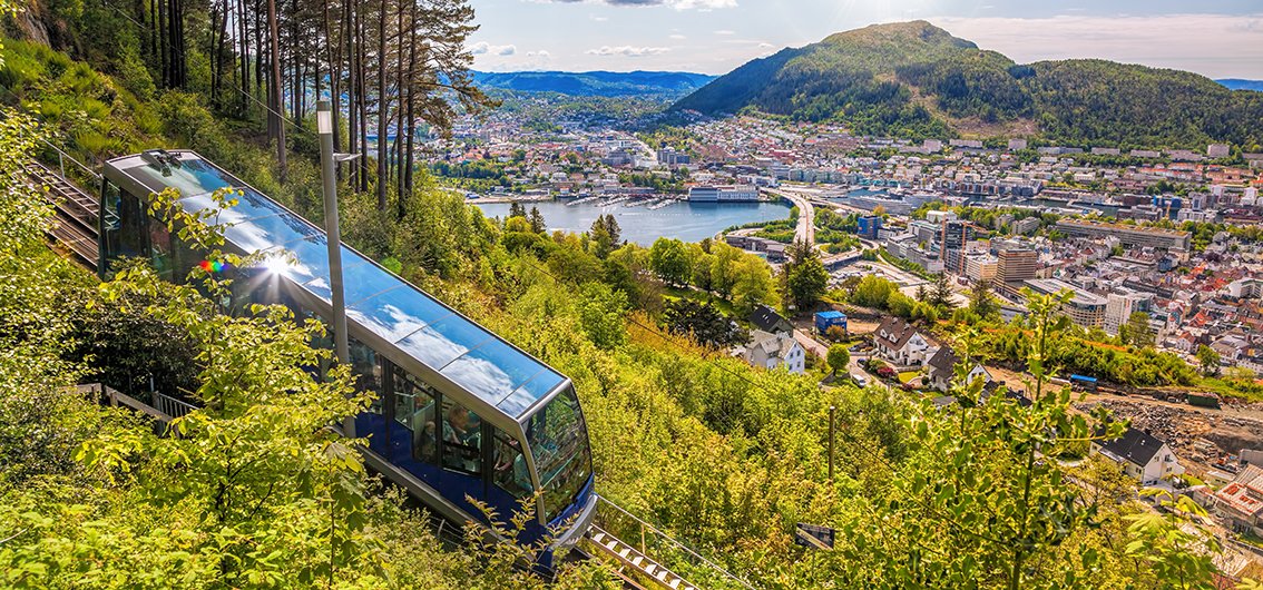 Standseilbahn in Bergen