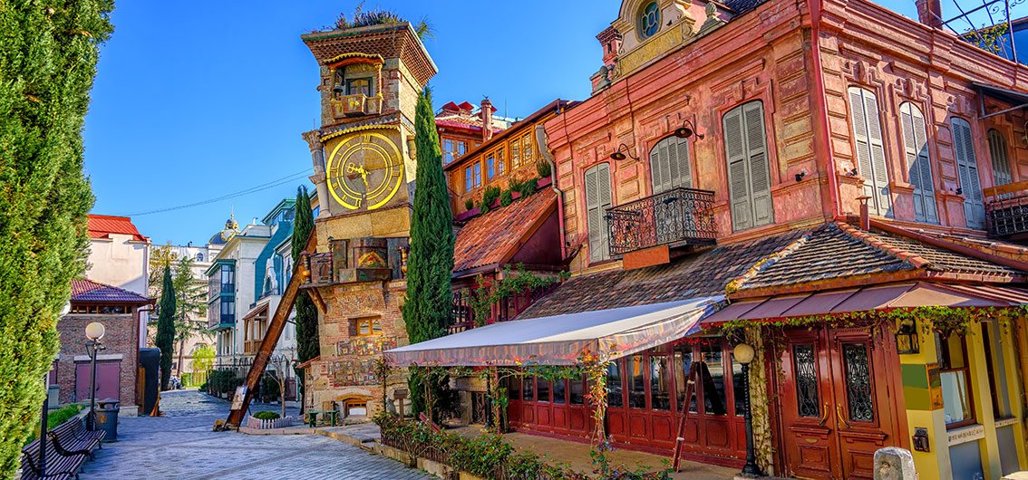 Altstadt von Tbilissi, Georgien.