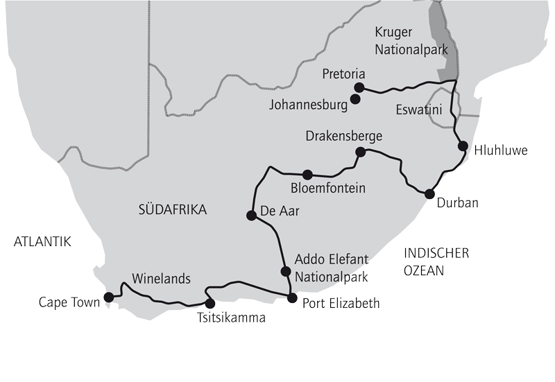 Suedafrika 2024 Radreise terra