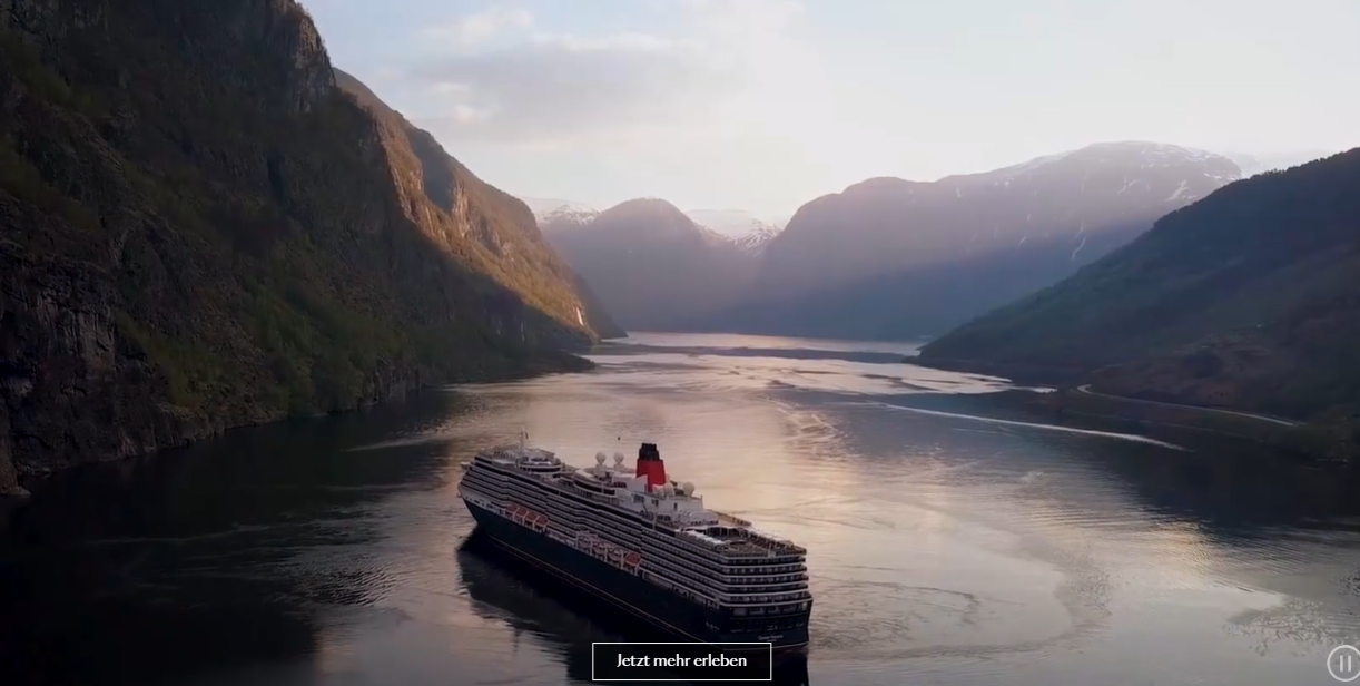 Cunard im Fjord