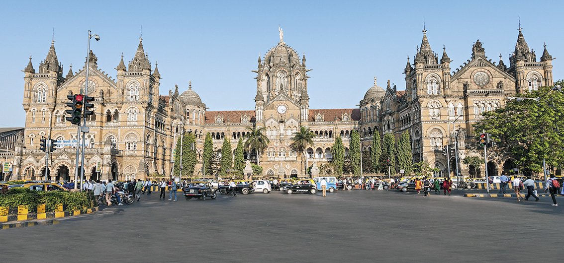 Chhatrapati Shivaji Terminus-Bahnhof in Mumbai