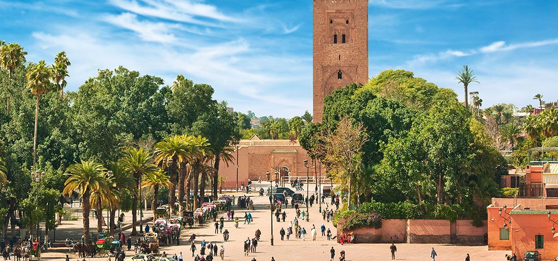 Hauptplatz von Marrakesch in der alten Medina