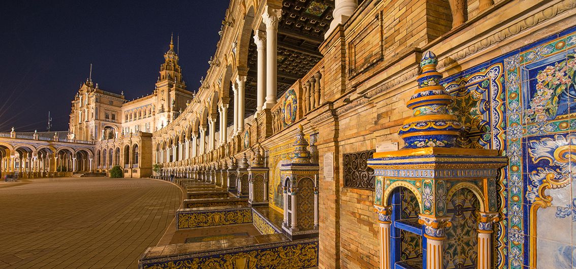 Plaza de España in Sevilla, Spanien