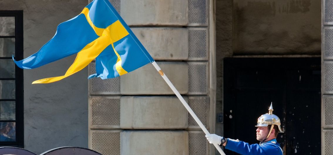 Schweden - Soldat der königlichen Garde in Stockholm