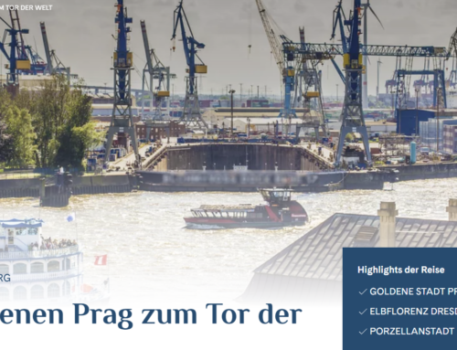 Flussreise ab Hamburg oder Berlin auf Elbe und Moldau bis Prag in 2025