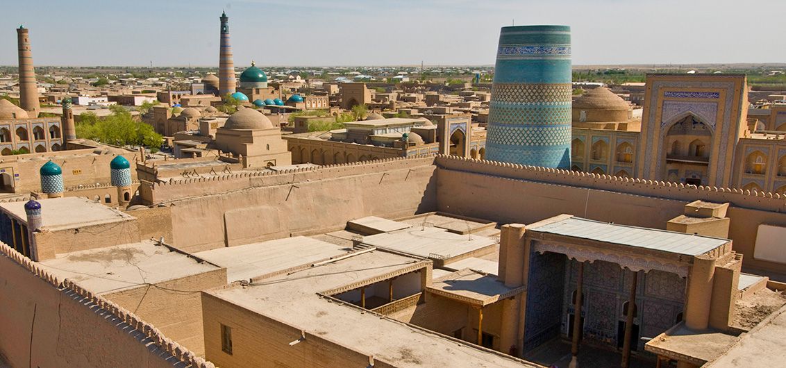 Kalta-Minor-Minarett in Chiwa, Usbekistan