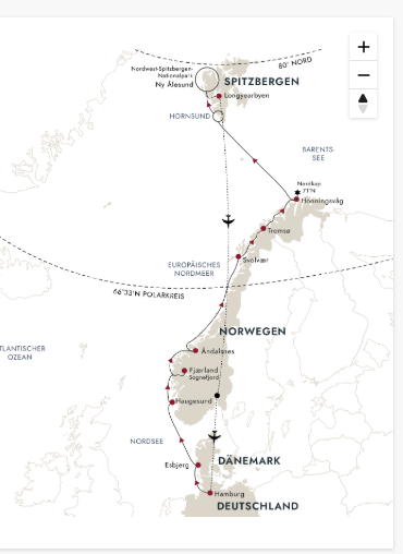 Kart Spitzbergen