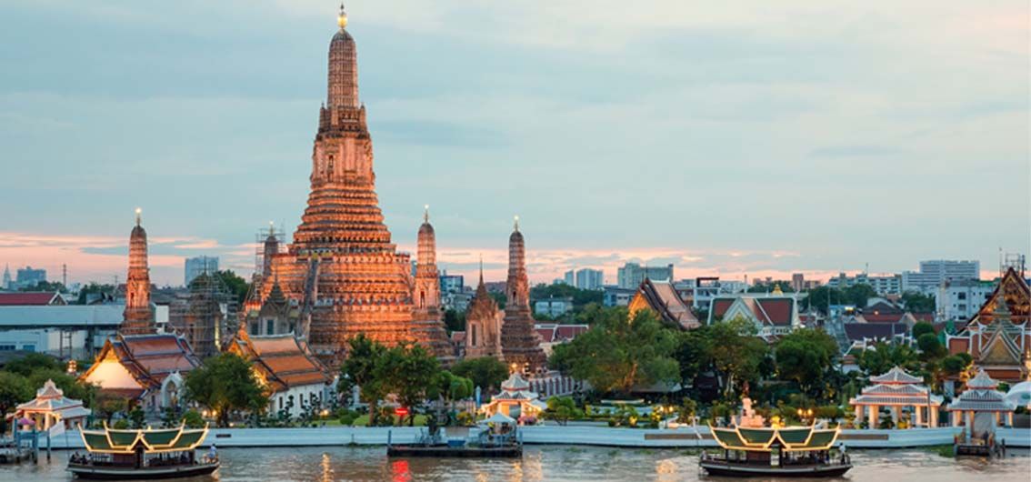 Abendstimmung in Bangkok