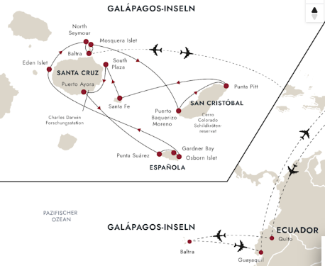 Karte Galapagos Karte Galapagos