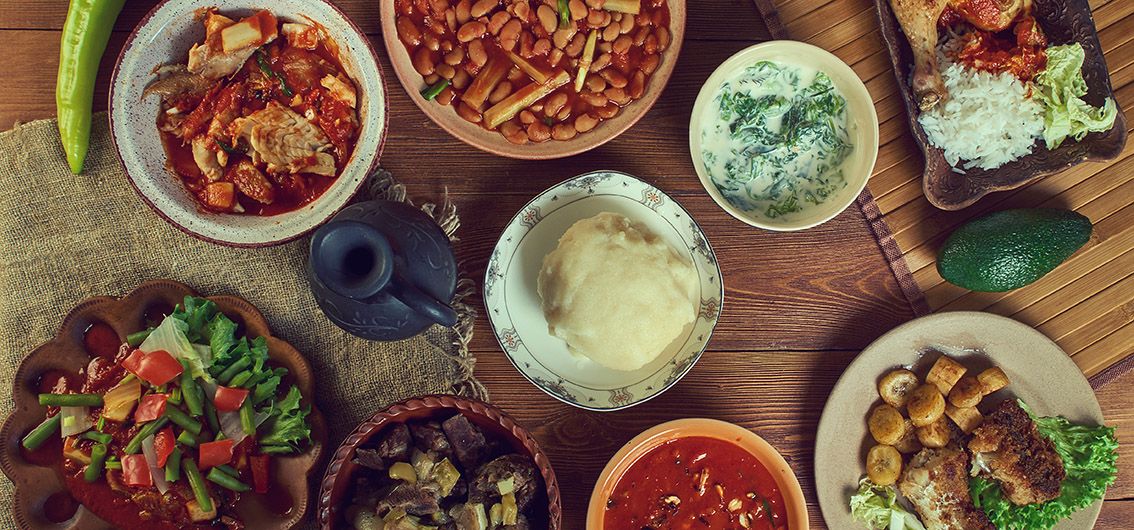 Traditionelles kongolesisches Essen